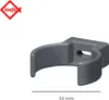 INEFA Rohrschelle Clip, PVC-U DN50 / 50mm, Anthrazit Produktbild-Vorschau 2