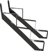Treppenrahmen 3 stufig Stahl-Treppe Anthrazit Treppenholm Produktbild-Vorschau 1