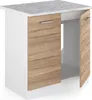 Spülenunterschrank Vicco R-Line Sonoma 80 cm , AP Marmor, Produktbild-Vorschau 5