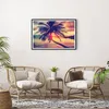 Gerahmtes Poster - Schwarzer Rahmen - Meer Strand Palme - Produktbild-Vorschau 6