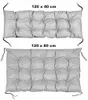 Sada zahradních polštářů 120/80 cm + 120/40 cm na paletovou Náhled obrázku produktu 5
