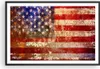 Gerahmtes Poster - Schwarzer Rahmen - Amerika Flagge Produktbild-Vorschau 1
