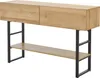 A console table with two drawers and a lower shelf, shown against a white background. Voir les images du produit