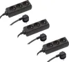 Meister Steckdosenleiste 3-fach 3er Set 1,4 m Kabel schwarz Produktbild-Vorschau 4