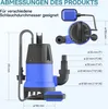 Schmutzwasserpumpe 400 W 7500 l/h Tauchpumpe Gartenpumpe Produktbild-Vorschau 4
