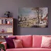 Italienischer Leinwand Leinwandbild - Winter Landscape with Produktbild-Vorschau 4