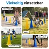 Sada kužeľov Dönges, 5 žltých + 5 modrých, výška 480 mm, Náhľad obrázku produktu 2