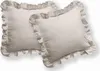 Housses de coussin en coton 40x40 "Pure" avec volants, Voir les images du produit 1