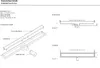 Technical drawing of a shower drain with isometric view, side view, and top view. Produktbild-Vorschau