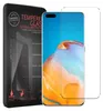A product package for a screen protector is shown next to a smartphone with a screen protector applied. Produktbild-Vorschau