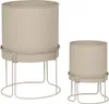 Blumentöpfe aus Metall, AZE, Ø 30 cm, 2er-Set Produktbild-Vorschau 1