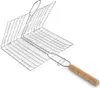 Verschließbarer Doppelgrill mit Holzgriff für einfaches Produktbild-Vorschau 5