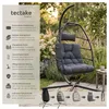 tectake Hängesessel mit Gestell und Kissen 160kg belastbar Produktbild-Vorschau 2