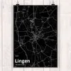 Mr. & Mrs. Panda Bild Lingen DIN A3 - Geschenk, wanddeko, Produktbild-Vorschau 2