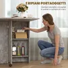 Klappbarer Holztisch fš¹r 4-6 Personen mit Rollen, 75 x 140 Produktbild-Vorschau 6