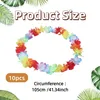 Hawaii-Blumenkette, 10 Stück, bunte Girlanden, 105 cm, tropische Deko Productafbeelding-voorbeeld