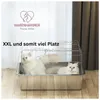 Katzentoilette Katzenklo XXL Premium - Edelstahl mit Deckel Produktbild-Vorschau 5