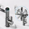 Wasserhahn Bad mit 3 Strahlarten, LED-Temperaturanzeige Produktbild-Vorschau 4