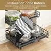 2 tiroirs télescopiques à panier coulissant pour armoire de Voir les images du produit 4