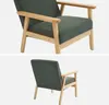 sweeek - Skandinavischer Sessel aus Holz und Cord - Produktbild-Vorschau 3