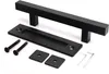 A black rectangular handle and its accessories are laid out on a white background. Produktbild-Vorschau