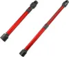 Two red vacuum cleaner extension wands with gray connectors against a white background. Produktbild-Vorschau