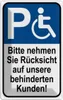 vianmo Blechschild 30x20 cm Rücksicht auf behinderten Produktbild-Vorschau 1