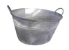 Zinkwanne Pflanztopf Zinkbottich Blumentopf 43 x 33 cm Grau Produktbild-Vorschau 1