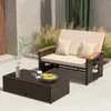 Mobili da esterno in rattan, salottino da giardino a 2 Anteprima dell’immagine prodotto 11