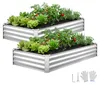 VEVOR Hochbeet Metall 2er-Pack 180x90x30 cm, Rechteckiges Produktbild-Vorschau 1
