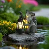 Waschbär Solarleuchte mit LED Laterne Solarlampe Produktbild-Vorschau 4