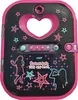 A Vtech Kidi Secret Safe diary with a heart-shaped opening and decorative stars and silhouettes of girls singing. Podgląd zdjęcia produktu