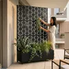 Cloison « Aaskis » avec jardinière à roulettes en acier, Voir les images du produit 5