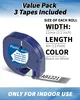 Phomemo 3 x A91221 White Plastic Etikettenband Kompatibel Produktbild-Vorschau 2