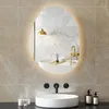 HOMCOM asymmetrische badspiegel met LED-verlichting, 70 x Productafbeelding-voorbeeld 2