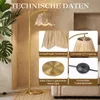 Stehlampe Boho Raffia Lampenschirm Stehleuchte mit Produktbild-Vorschau 3