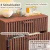 INONEFT Kommode mit 4 Schubladen, Sideboard Buffetschrank Produktbild-Vorschau 7