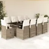 Maison Exclusive - 11-tlg. Garten-Bistro-Set mit Kissen Produktbild-Vorschau 1