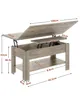 Table basse KIMENICH réglable en hauteur, table basse Voir les images du produit 2