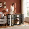 Hundekäfig Möbel, Hundebox Möbel, Mehrtür-Design, Weiß Produktbild-Vorschau 4