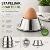 Eierbecher Edelstahl Eier Becher Metall Frühstück Produktbild-Vorschau 8