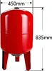 CHM GmbH® 100 L Membrankessel vertikal, Stahltank, Produktbild-Vorschau 2