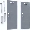 Two identical metal panels with handles and mounting hardware are displayed against a white background. Produktbild-Vorschau