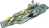 A toy aircraft carrier with various toy vehicles on its deck. Náhľad obrázku produktu