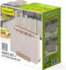mellerware MR-1412-Beige Set di coltelli con blocco + Anteprima dell’immagine prodotto 6