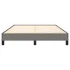 vidaXL Cadre de lit sans matelas gris foncé 140x190 cm Voir les images du produit 4
