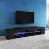 Nízká TV deska Selsey MITCHELL černý mat/černý vysoký lesk Náhled obrázku produktu 3