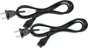 vhbw 2x Netzkabel Schutzkontaktstecker kompatibel mit Produktbild-Vorschau 1
