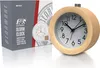 BEARWARE Sveglia analogica con corpo rotondo in legno Anteprima dell’immagine prodotto 2