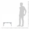 vidaXL Klappbarer Campingtisch Weiß Aluminium 60 x 40 cm Produktbild-Vorschau 6